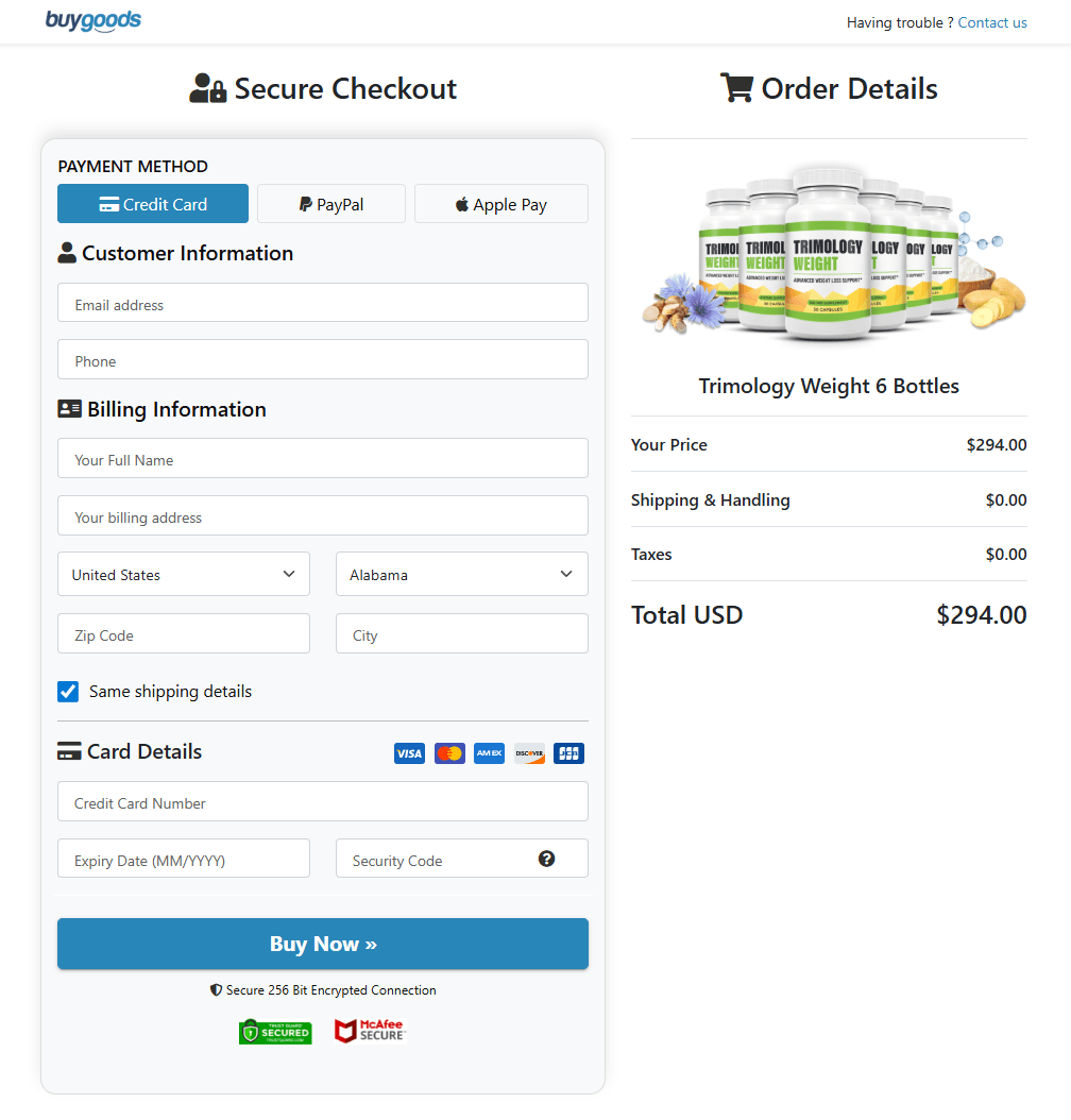 Trimology Weight official